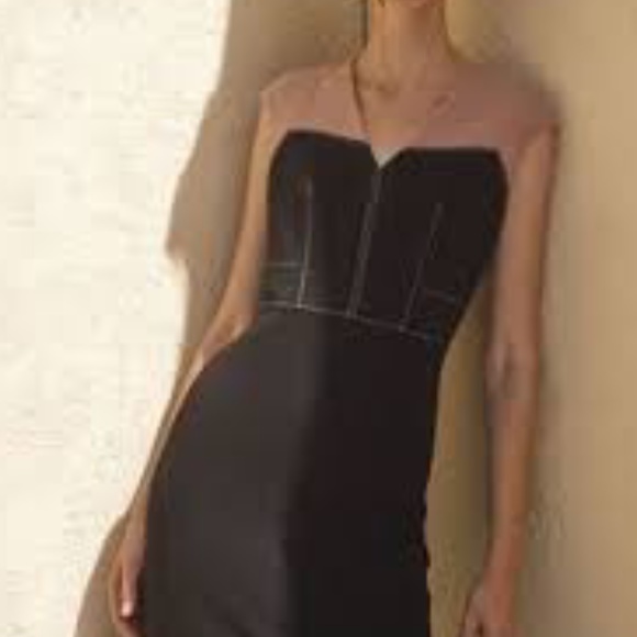 Judith and Charles Two-Tone Dress with Detail - Picture 3 of 5